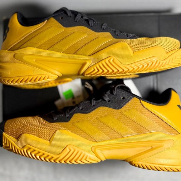 Adidas Y-3 Barricade 13 Collegiate Gold Black Tennis Shoes Size 11.5 - | NWB - Picture 8 of 12